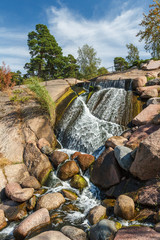 Obraz premium Public park Sapokka in Kotka town, Finland