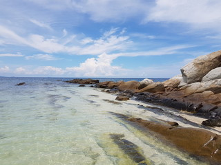 A stone ridge in the sea