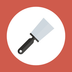 Spatula Icon Working Hand Tool Equipment Concept Vector Illustration