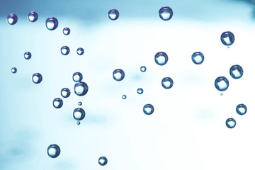 Water drops on glass