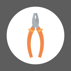 Pliers Icon Working Hand Tool Equipment Concept