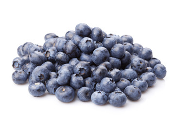 Group of fresh juisy blueberries