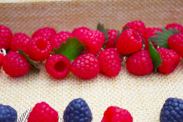 necklace with raspberries