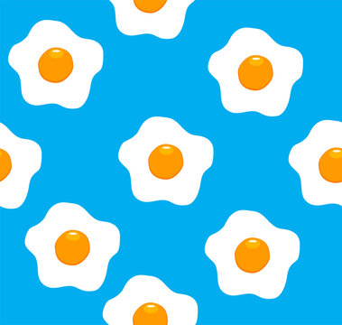 Vector Seamless Eggs Background