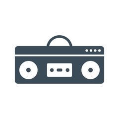 Boom box Icon Isolated on White Background.vector illustration icon