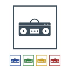 Boom box Icon Isolated on White Background.vector illustration icon
