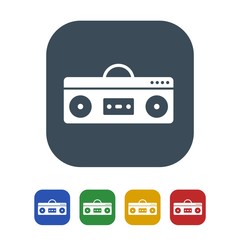 Boom box Icon Isolated on White Background.vector illustration icon