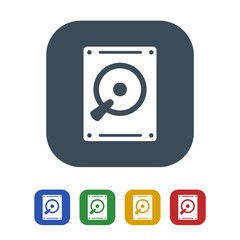 Internal hard drive Icon Isolated on White Background.vector illustration icon
