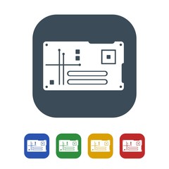 Computer Chips and Electronic Circuit icon