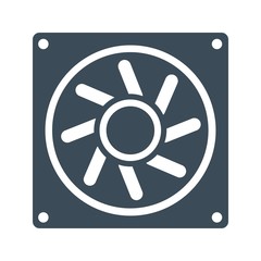 Computer cooling fan icon