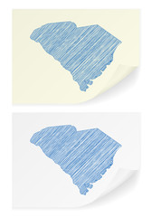 South Carolina scribble map