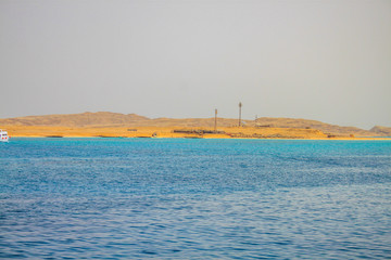 summer beach and Red Sea in Egypt