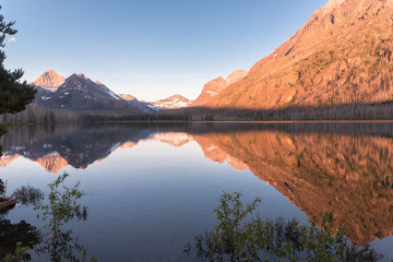 Red Eagle Lake sunrise, Glacier National Park