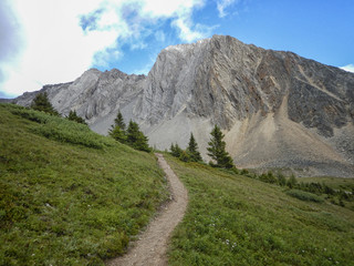 Glacier valley in the Rocky Mountains