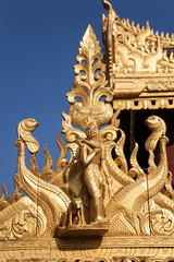 Fototapeta na wymiar Detail of temple, Nyaung-U, Burma