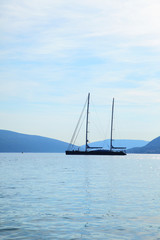 Fototapeta premium Seascape with sail