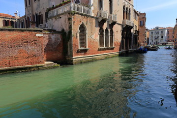 Venice - April 10, 2017: The view on Canal in Venice, on April 10, 2017 in Venice, Italy