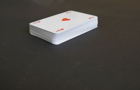 Deck of cards, ace of hearts
