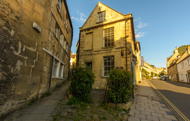 End Terrace House of Silver Street in Bradford-on-Avon, Wiltshire