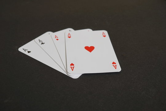 Four aces in poker