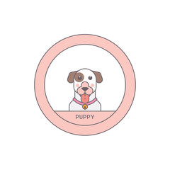 Puppy Character Vector Illustration