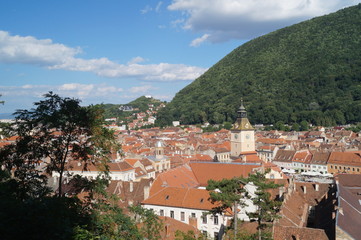 Fototapeta premium City hall square Brasov, Romania