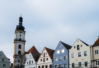 Kirche St. Michael in Weiden Oberpfalz am marktplatz
