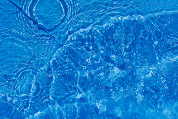 Fototapeta na wymiar Blauer Hintergrund mit Wasser