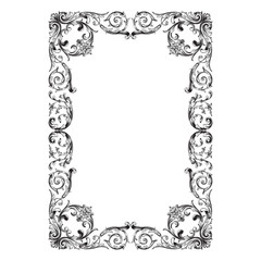 Vintage baroque ornament element
