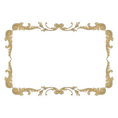 Vintage baroque ornament element