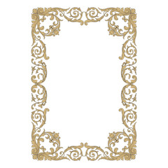 Vintage baroque ornament element