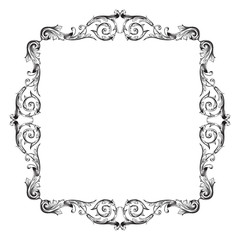 Vintage baroque ornament element