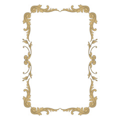 Vintage baroque ornament element