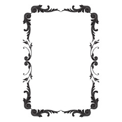 Vintage baroque ornament element