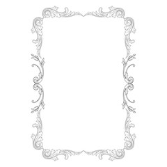 Vintage baroque ornament element