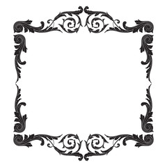 Vintage baroque ornament element