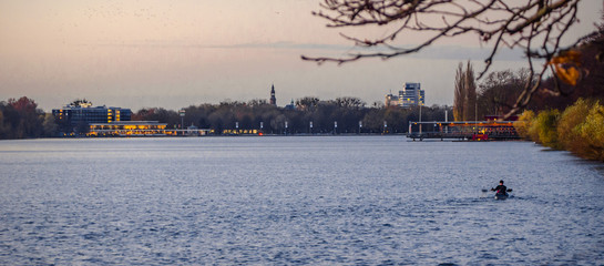 Hannover Maschsee Panorama Herbst