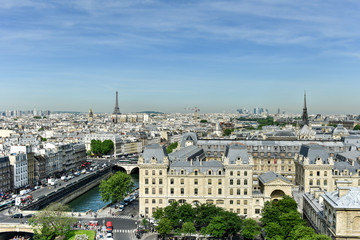 Fototapeta na wymiar Paris, France Skyline