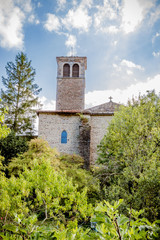 Fototapeta na wymiar La Chartreuse de Sainte-Croix-en-Jares dans le Pilat