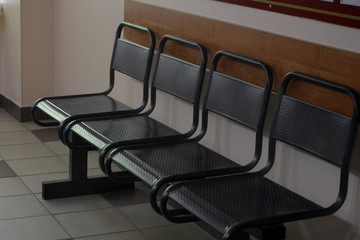 Chairs for waiting line at the clinic