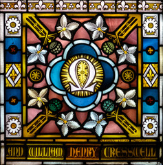 Stained Glass close up I in Church of the Holy Cross