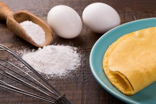 Crepioca - pancake of cassava (tapioca)