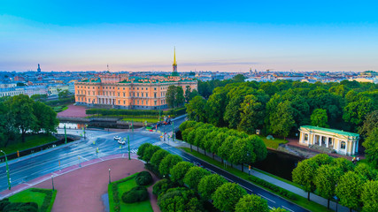 St. Petersburg. Engineers' Castle. St. Petersburg museum. Mikhailovsky Castle. Marble Palace.