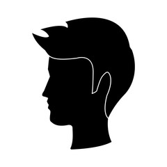 handsome man with muscular body icon image