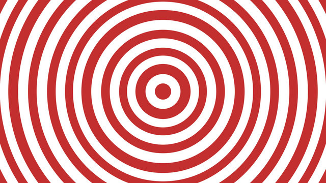 Red and white circle background target