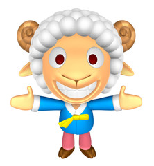 3D Sheep Mascot has been welcomed with both hands. 3D Animal Character Design Series.