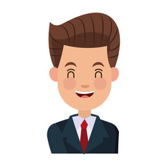 businessman character cheerful portrait people