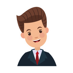 businessman character smiling success people