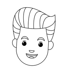 businessman character face male happy image