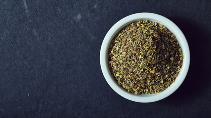 Dried oregano herbs